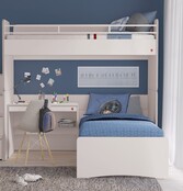 California Studio hoogslaper wit | Zelf samenstellen California Studio hoogslaper wit | Zelf samenstellen