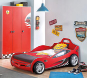 Autobed jongens bed rood kinderkamer Autobed jongens bed rood kinderkamer