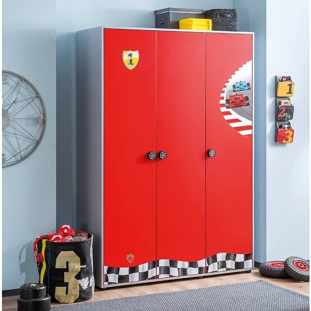 Autobed jongens bed rood kinderkamer Autobed jongens bed rood kinderkamer