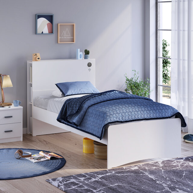 California twijfelaar tienerbed tienerkamer wit 120 x 200 cm California twijfelaar tienerbed tienerkamer wit 120 x 200 cm