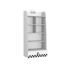 V Power kinderboekenkast auto | wit