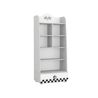 V Power kinderboekenkast auto | wit