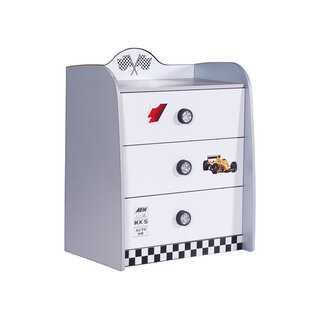 V Power ladekast commode auto | Wit