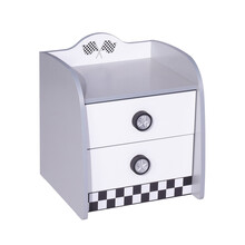 V Power nachtkastje auto | Wit