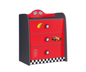 V Power ladekast commode auto | Rood