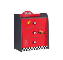 V Power ladekast commode auto | Rood