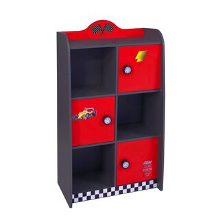 V Power boekenkast met deur race | Rood