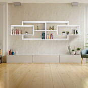 Karo wandschap zwevend wandplank | Wit