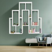 Karo wandschap zwevend wandplank | Wit