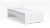 California tienerbed met laag hoofdbord wit 200 x 100 cm