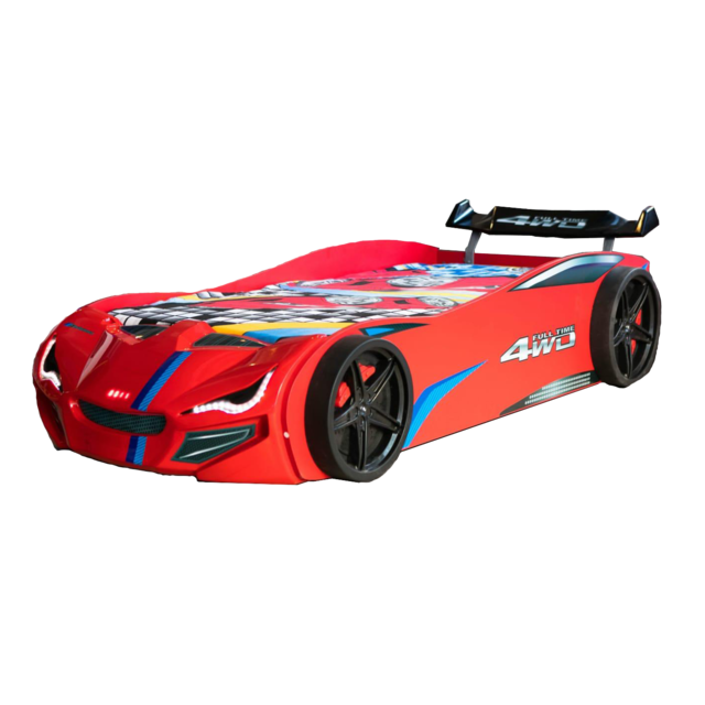 Autobed racebed BLX Rood met licht Autobed racebed BLX Rood met licht