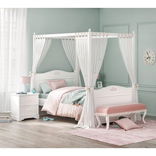 Rustic hemelbed meisjesbed meisjeskamer 200 x 100 cm
