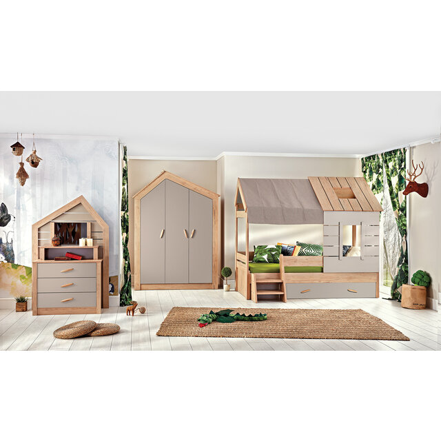 Cento bedhuisje kinderbed large kinderkamer 200 x 90 cm
