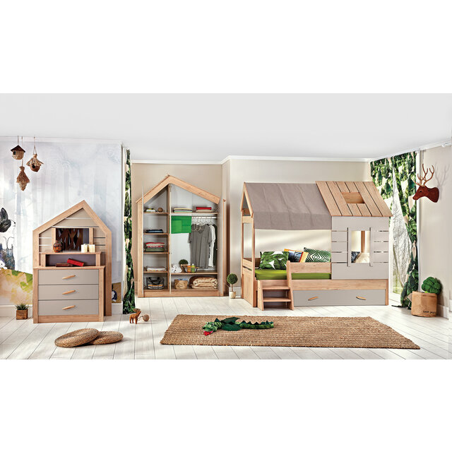 Cento bedhuisje kinderbed large kinderkamer 200 x 90 cm