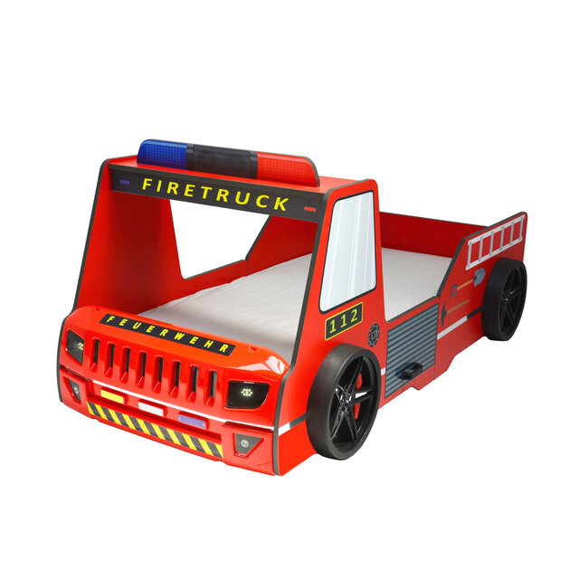 Brandweerbed peuterbed  jongensbed rood 90 x 200 cm Brandweerbed peuterbed  jongensbed rood 90 x 200 cm
