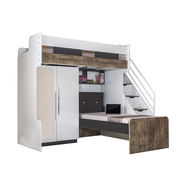 Compact 2 deurs kledingkast kinderkamer