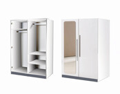 Compact 2 deurs kledingkast kinderkamer