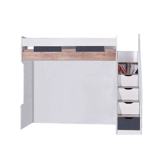 Compact hoogslaper set | hoogslaper - 2 deurs kledingkast - bureau Compact hoogslaper set | hoogslaper - 2 deurs kledingkast - bureau