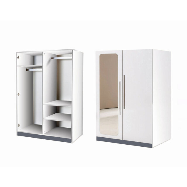 Compact hoogslaper set | hoogslaper - 2 deurs kledingkast - bureau Compact hoogslaper set | hoogslaper - 2 deurs kledingkast - bureau