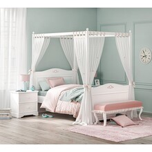 Gordijn Rustic hemelbed