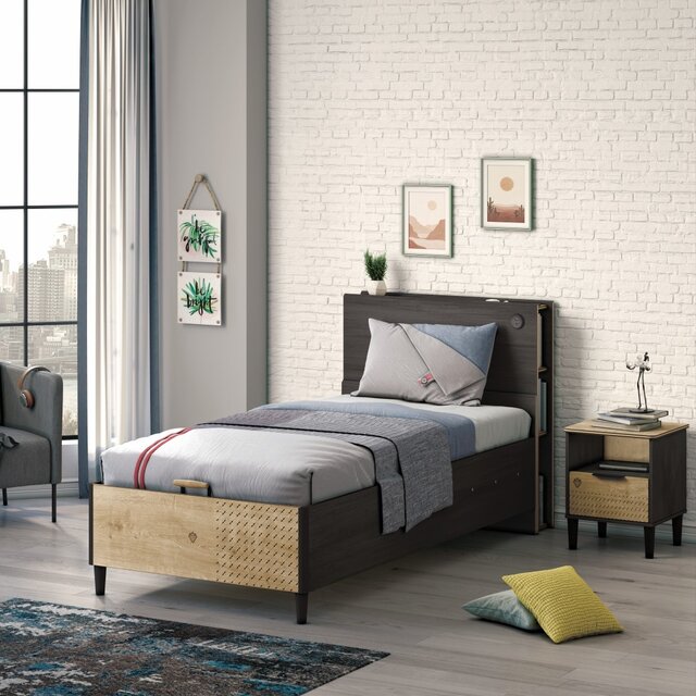 New York boxspring tienerbed opbergbed tienerkamer 200 x 100 New York boxspring tienerbed opbergbed tienerkamer 200 x 100
