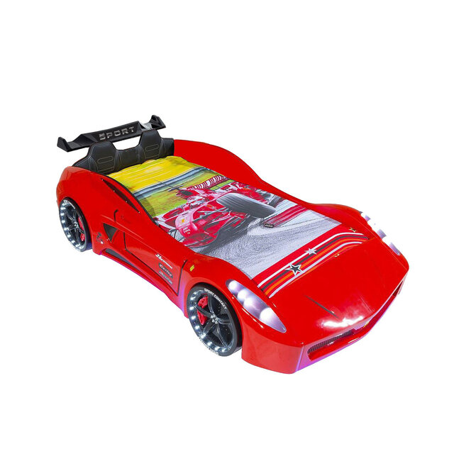 Autobed / Racebed V7 Sport met LED en sound | rood Autobed / Racebed V7 Sport met LED en sound | rood
