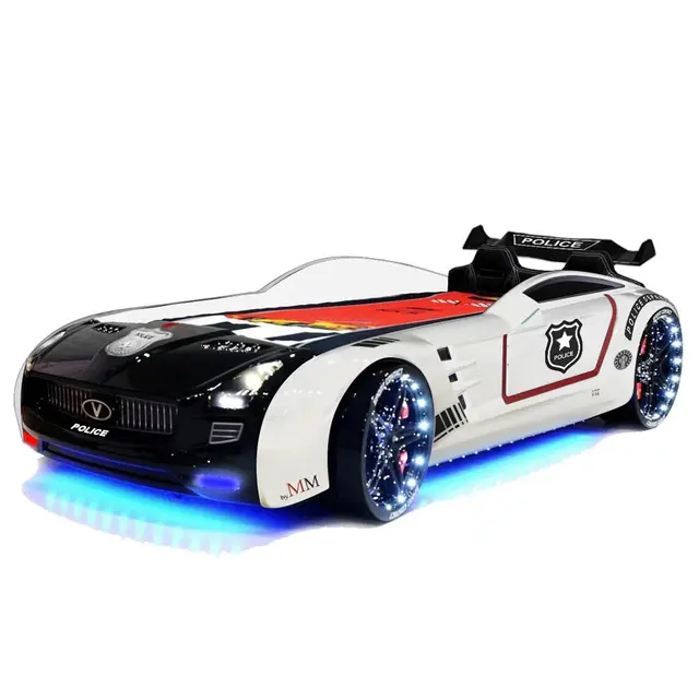 Autobed Roadster | Politie met led en sound Autobed Roadster | Politie met led en sound