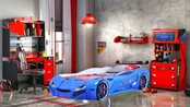 Autobed Racebed Street Racer | blauw kinderbed Autobed Racebed Street Racer | blauw kinderbed