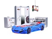 Autobed Racebed Street Racer | blauw kinderbed Autobed Racebed Street Racer | blauw kinderbed