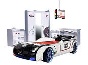 Autobed Roadster | Politie met led en sound Autobed Roadster | Politie met led en sound