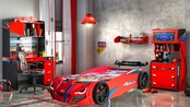 Autobed racebed BLX Rood met licht Autobed racebed BLX Rood met licht