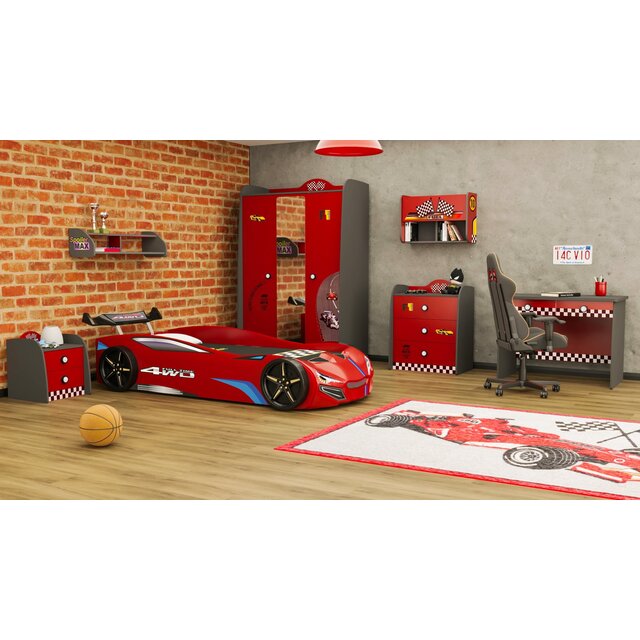 Autobed racebed BLX Rood met licht Autobed racebed BLX Rood met licht