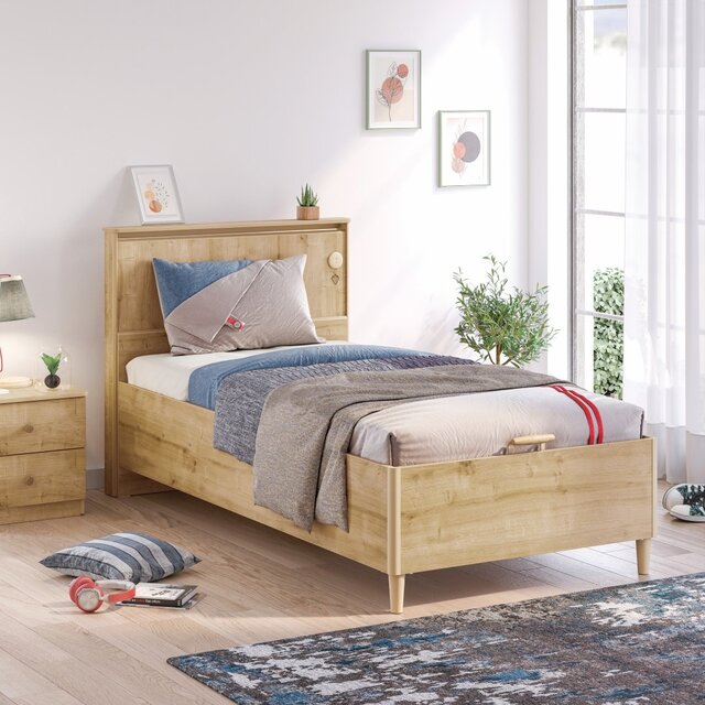 Stockholm boxspring tienerbed opbergbed tienerkamer 200 x 100
