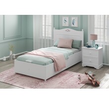 Rustic opbergbed kinderbed 100 x 200 cm