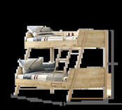 Stockholm stapelbed tienerkamer 200x90 - 200x120 cm