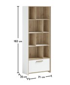 Cilek Modera boekenkast tienerkamer wit Cilek Modera boekenkast tienerkamer wit