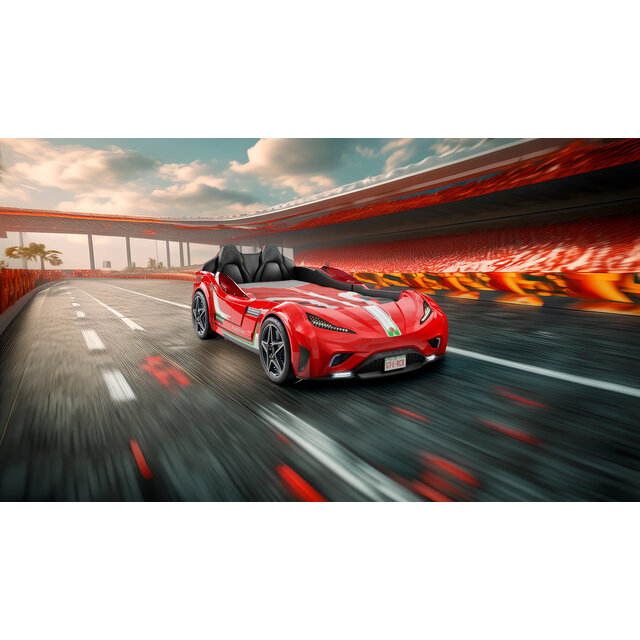 Autobed GTE Racer | rood racebed met licht en geluid Autobed GTE Racer | rood racebed met licht en geluid