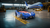 Autobed GTE Racer | blauw autobed met licht en geluid Autobed GTE Racer | blauw autobed met licht en geluid
