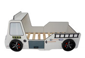 Brandweerbed peuterbed  jongensbed wit 90 x 200 cm