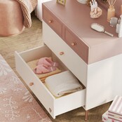 Elegance roze kinderkamer commode met lades