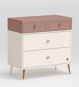 Elegance roze kinderkamer commode met lades