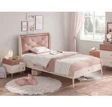 Cilek Elegance twijfelaar kinderbed met gestoffeerd kussen 200 x 120 cm