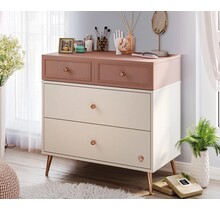 Elegance roze kinderkamer commode met lades