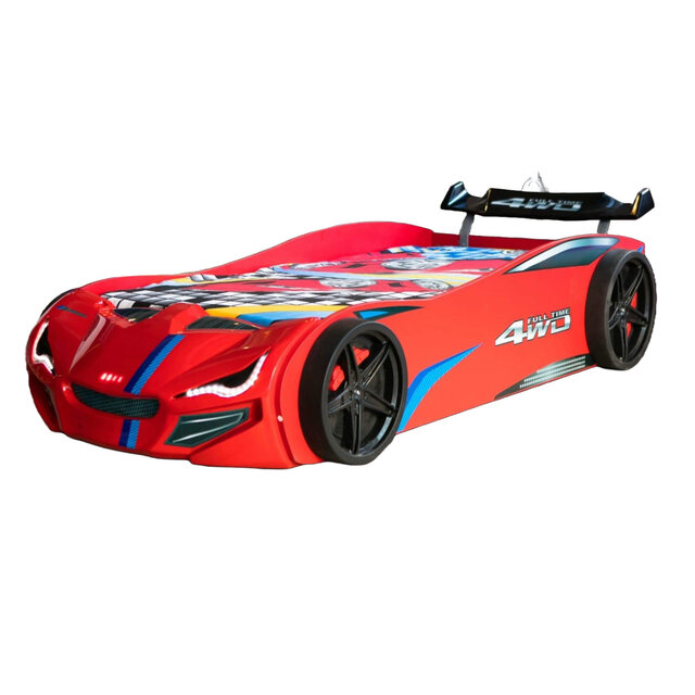 Autobed racebed BLX Rood met licht Autobed racebed BLX Rood met licht