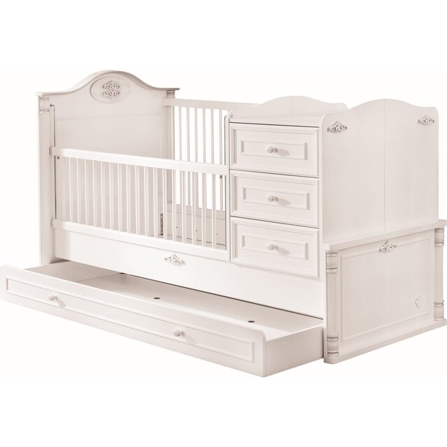 Romantic babybed ledikant meegroeibed | 4 in 1 Romantic babybed ledikant meegroeibed | 4 in 1