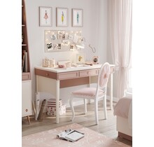 Elegance bureau roze kinderkamer zonder opzetstuk