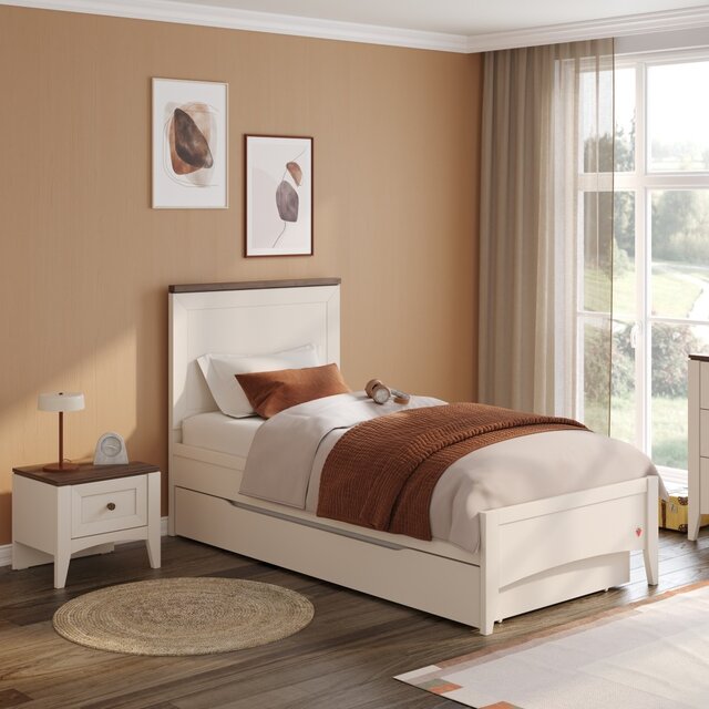 Lapel kinderbed  crene wit 100 x 200 cm