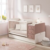 Elegance meegroeibed | ledikant tot peuterbed met bureau