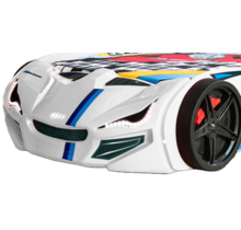 Voorkant autobed Streetracer  wit