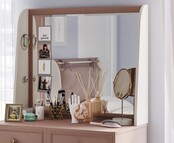Elegance roze kinderkamer spiegel bij commode Elegance roze kinderkamer spiegel bij commode